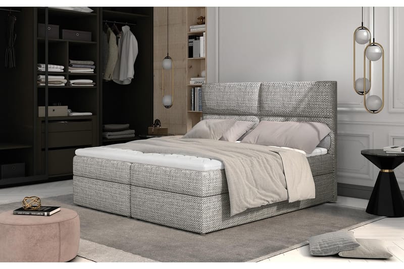 Amberan Sängpaket 180x200 cm - Grå - Möbler - Säng - Komplett sängpaket