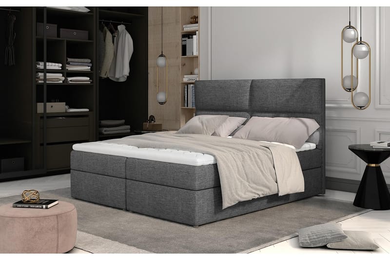 Amberan Sängpaket 180x200 cm - Grå - Möbler - Säng - Komplett sängpaket