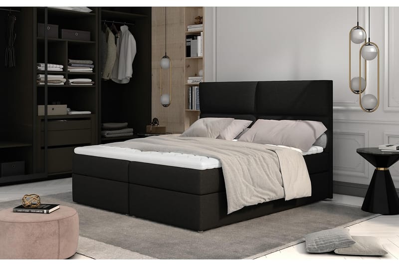 Amberan Sängpaket 180x200 cm - Svart - Möbler - Säng - Komplett sängpaket
