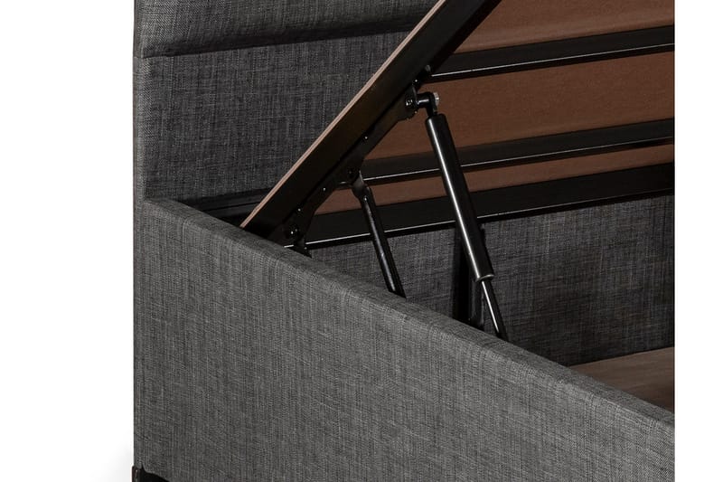 Argentu Kontinentalsäng 100x200 cm - Grå - Möbler - Säng - Komplett sängpaket