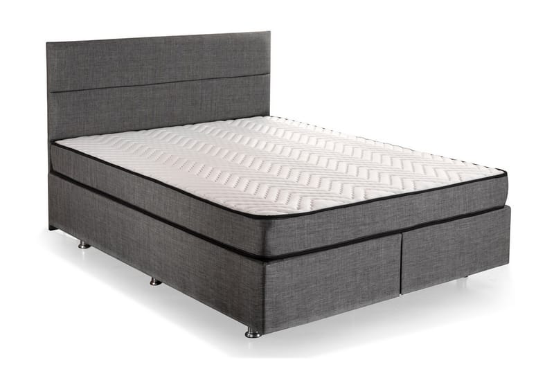Argentu Kontinentalsäng 140x190 cm - Grå - Möbler - Säng - Ställbara sängar