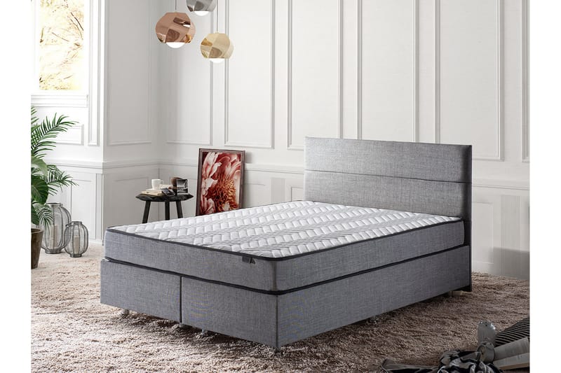 Argentu Kontinentalsäng 140x190 cm - Grå - Möbler - Säng - Ställbara sängar