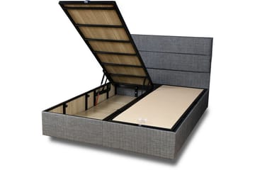 Argentu Kontinentalsäng 140x190 cm - Grå - Möbler - Säng - Komplett sängpaket