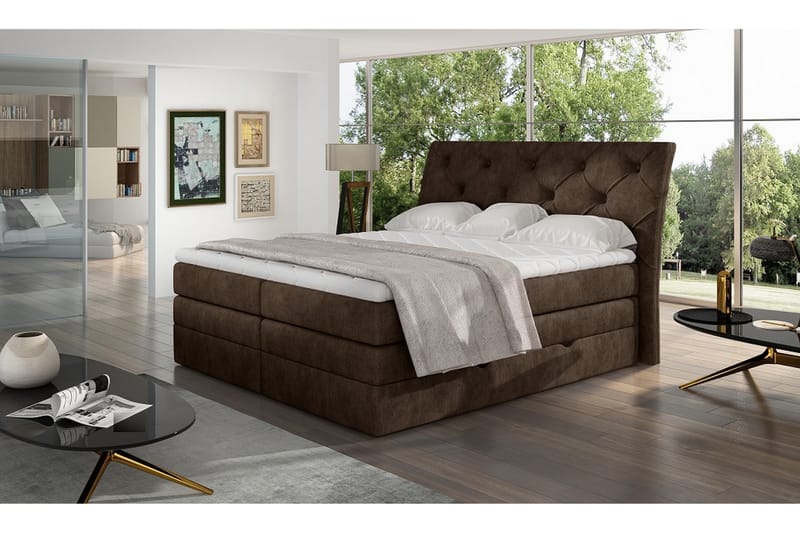 Bellamir Sängpaket 140x200 cm - Brun - Möbler - Säng - Komplett sängpaket