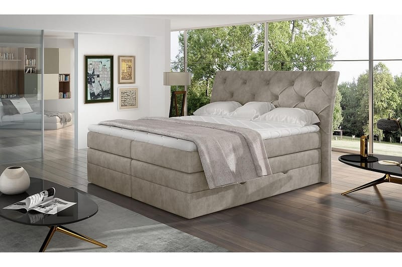 Bellamir Sängpaket 180x200 cm - Beige - Möbler - Säng - Komplett sängpaket