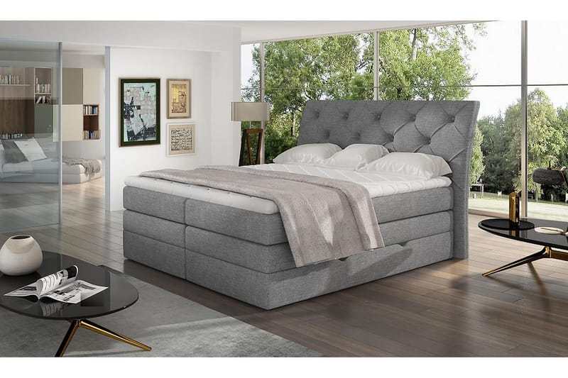 Bellamir Sängpaket 180x200 cm - Grå - Möbler - Säng - Komplett sängpaket
