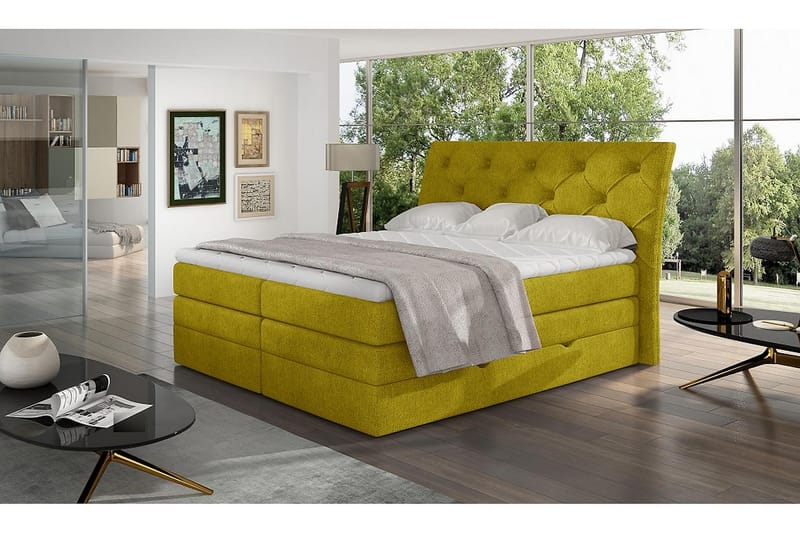Bellamir Sängpaket 180x200 cm - Gul - Möbler - Säng - Komplett sängpaket