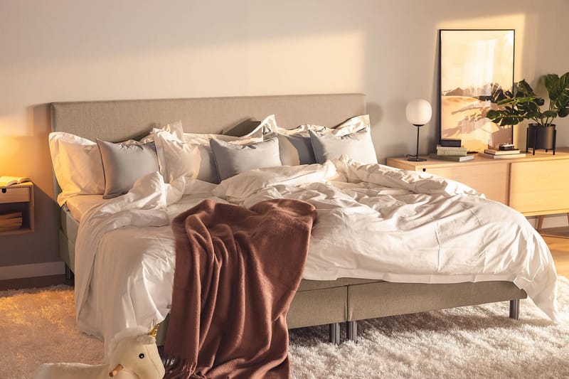 Ella Familjesäng Sängpaket 240x200  cm - (+Fler val) Mullvad - Möbler - Säng - Kontinentalsäng