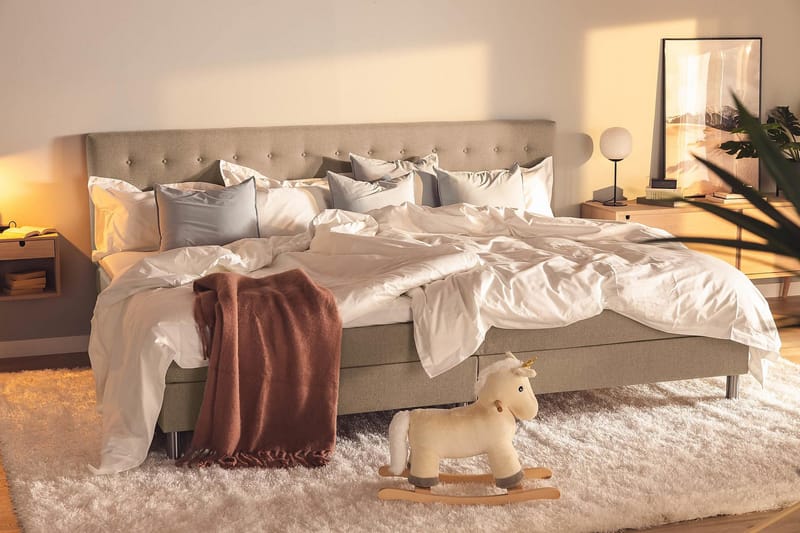 Ella Familjesäng Sängpaket 280x200  cm - (+Fler val) Mullvad - Möbler - Säng - Kontinentalsäng