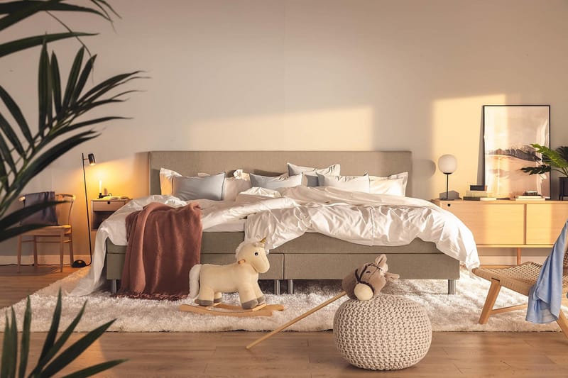 Ella Familjesäng Sängpaket 280x200  cm - (+Fler val) Mullvad - Möbler - Säng - Kontinentalsäng