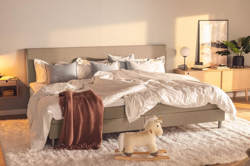 Ella Familjesäng Sängpaket 280x210  cm - (+Fler val) Mullvad - Möbler - Säng - Kontinentalsäng