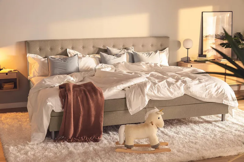 Ella Familjesäng Sängpaket 280x210  cm - (+Fler val) Mullvad - Möbler - Säng - Kontinentalsäng