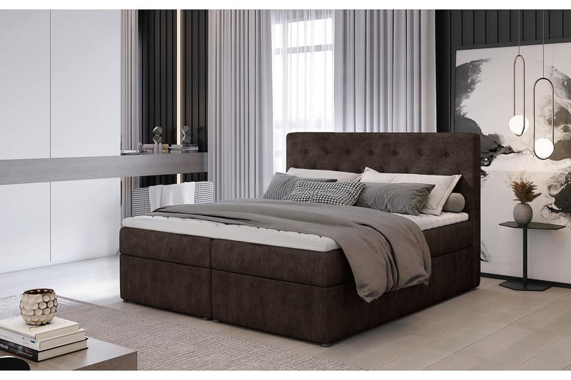 Eloree Sängpaket 160x200 cm - Brun - Komplett sängpaket