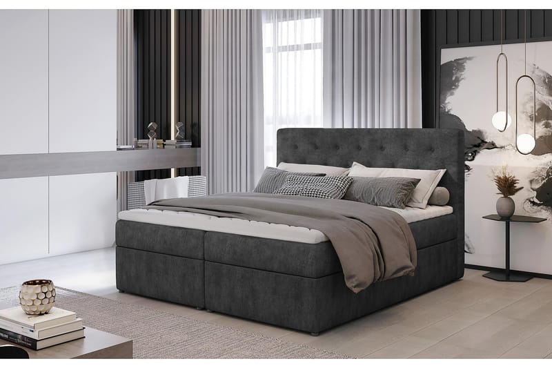 Eloree Sängpaket 160x200 cm - Grå - Möbler - Säng - Komplett sängpaket