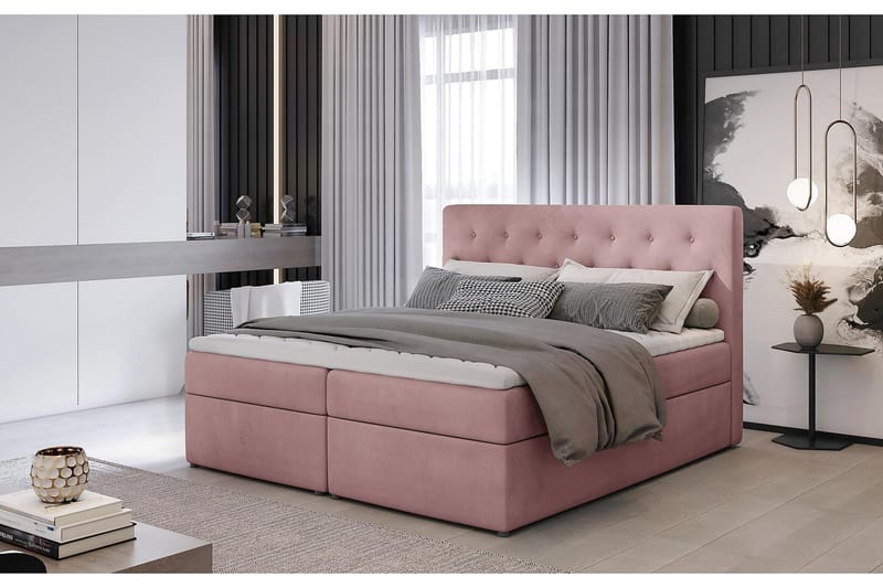 Eloree Sängpaket 160x200 cm - Ljusrosa - Komplett sängpaket