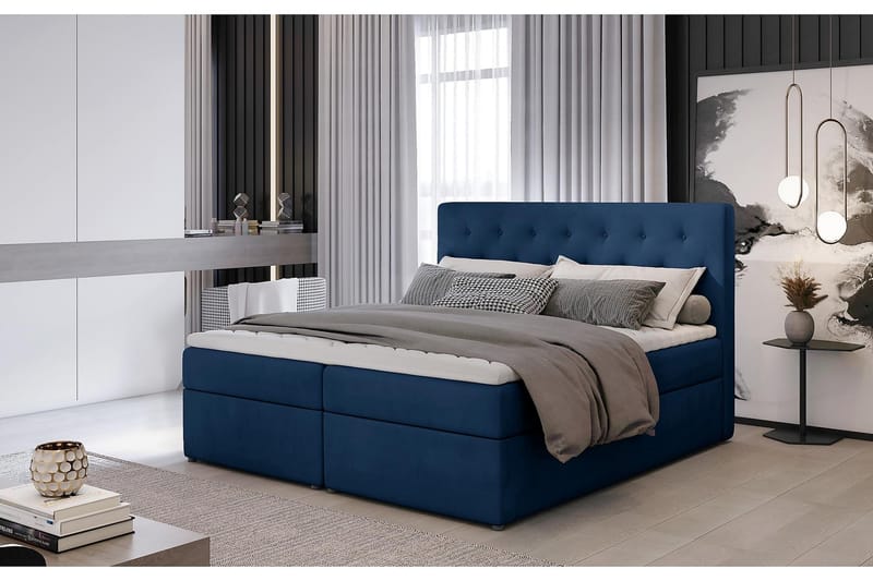 Eloree Sängpaket 180x200 cm - Blå - Möbler - Säng - Komplett sängpaket