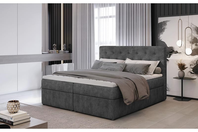 Eloree Sängpaket 180x200 cm - Grå - Möbler - Säng - Komplett sängpaket