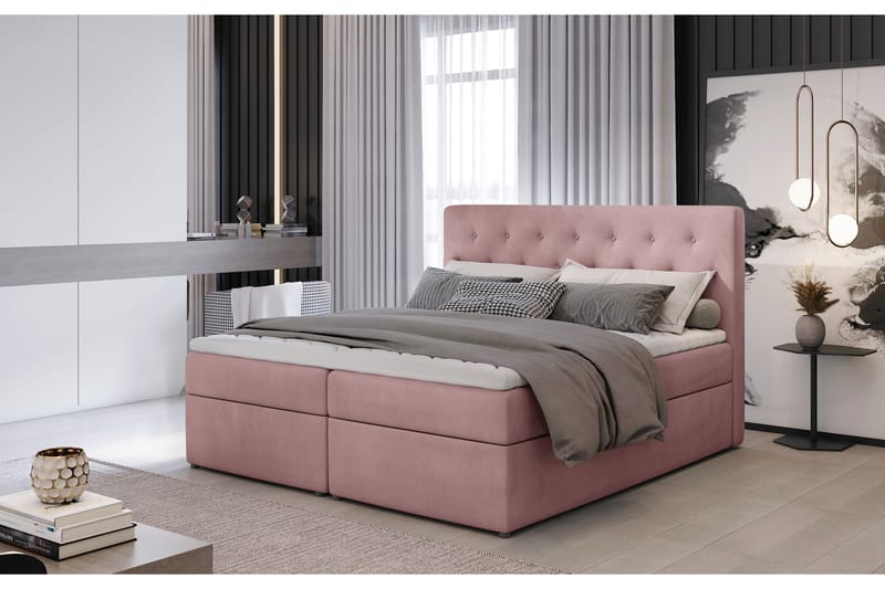 Eloree Sängpaket 180x200 cm - Ljusrosa - Komplett sängpaket