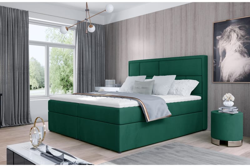 Emeron Sängpaket 140x200 cm - Grön - Möbler - Säng - Komplett sängpaket