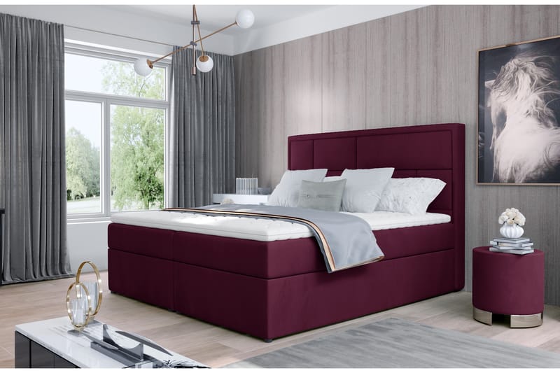 Emeron Sängpaket 140x200 cm - Lila - Möbler - Säng - Komplett sängpaket