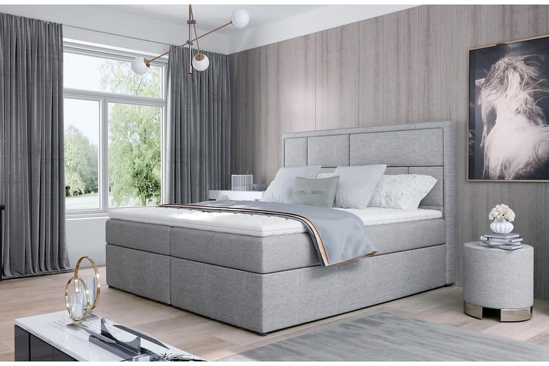 Emeron Sängpaket 160x200 cm - Grå - Möbler - Säng - Komplett sängpaket