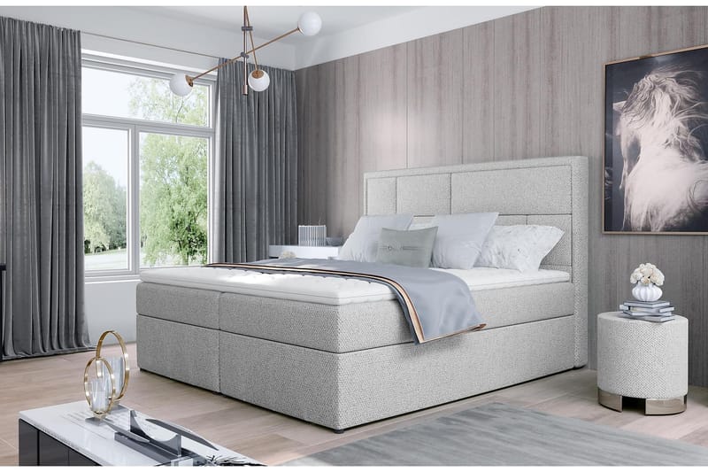 Emeron Sängpaket 160x200 cm - Grå - Möbler - Säng - Komplett sängpaket