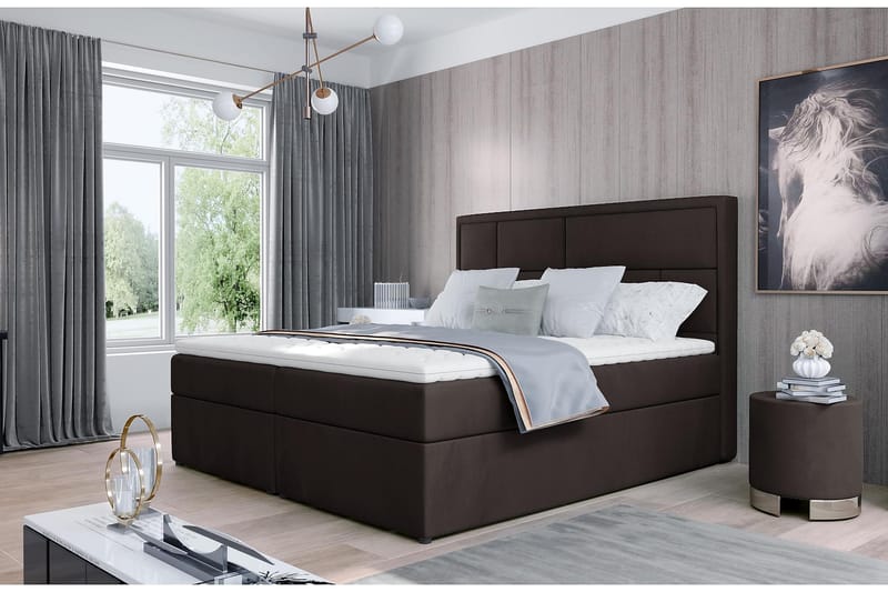 Emeron Sängpaket 180x200 cm - Brun - Komplett sängpaket