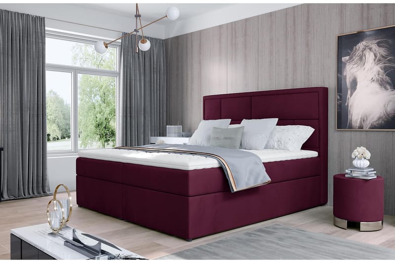 Emeron Sängpaket 180x200 cm - Lila - Möbler - Säng - Komplett sängpaket