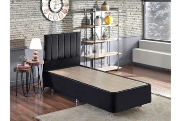 Endulanie Sängram med Sänggavel Singel 90x190 cm - Svart - Möbler - Säng - Komplett sängpaket