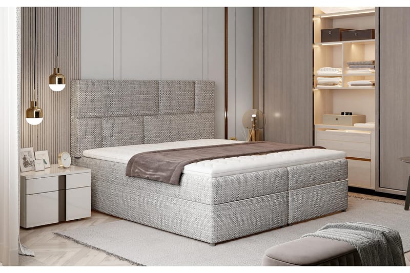 Forenca Sängpaket 160x200 cm - Grå - Möbler - Säng - Komplett sängpaket