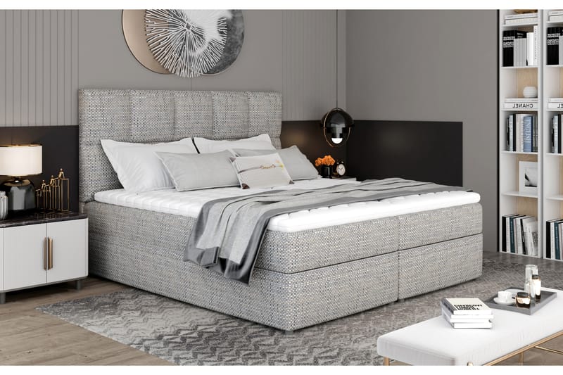 Glossa Sängpaket 140x200 cm - Grå - Möbler - Säng - Komplett sängpaket
