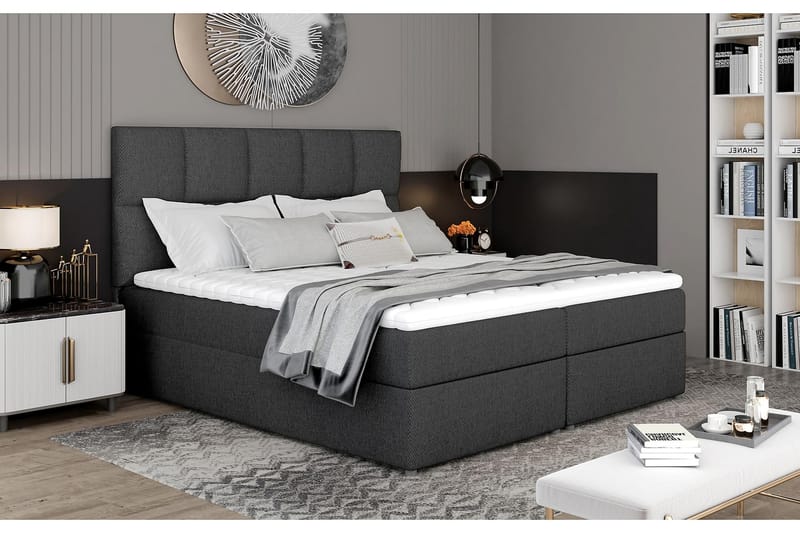 Glossa Sängpaket 180x200 cm - Grå - Möbler - Säng - Komplett sängpaket
