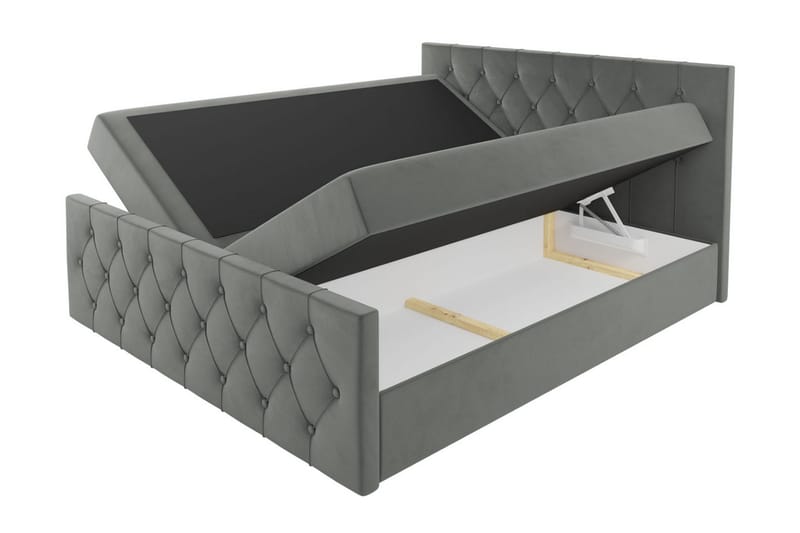 Jitendra Sängpaket Kontinentalsäng 160x200 cm med Förvaring - Röd - Möbler - Säng - Komplett sängpaket