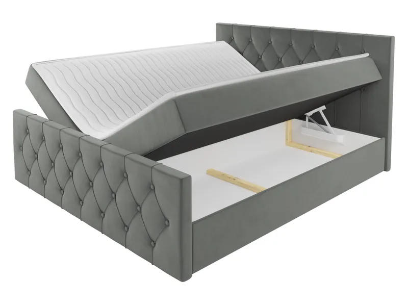 Jitendra Sängpaket Kontinentalsäng 180x200 cm med Förvaring - Röd - Möbler - Säng - Komplett sängpaket