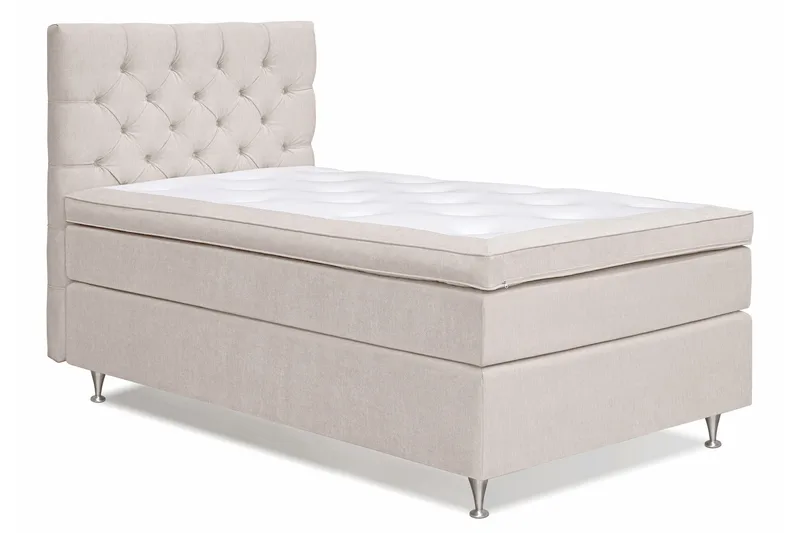Joluma Kontinentalsäng 105x200 Medium - Ljusbeige - Möbler - Säng - Komplett sängpaket