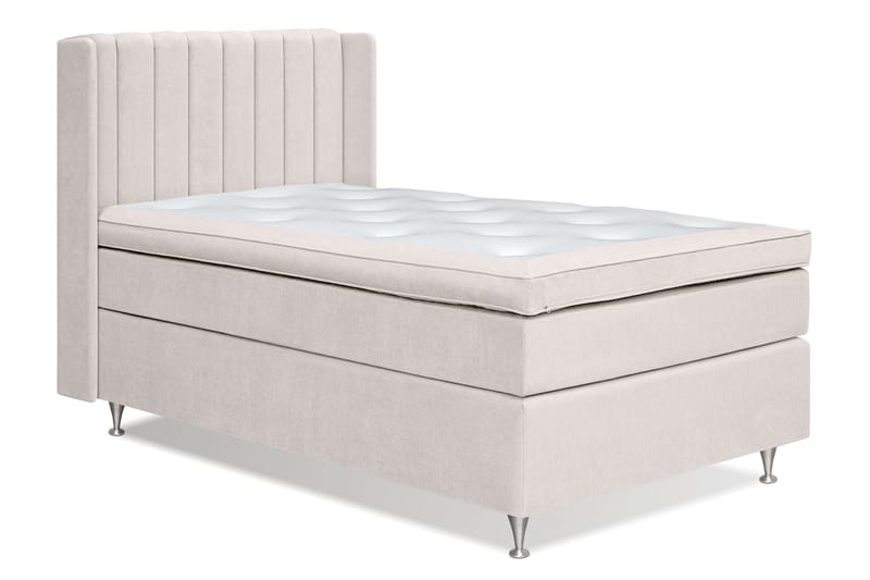Joluma Sängpaket Fast 140x200 cm - (+Fler val) 140x200 cm Ljusbeige - Komplett sängpaket - Sängar med förvaring