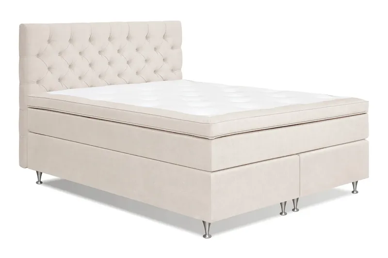 Joluma Sängpaket Fast 160x200 cm - Beige / Ljus - Möbler - Säng - Komplett sängpaket
