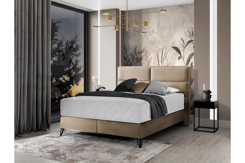 Kasyap S ängpaket Ramsäng 140x200 cm - Beige - Möbler - Säng - Komplett sängpaket