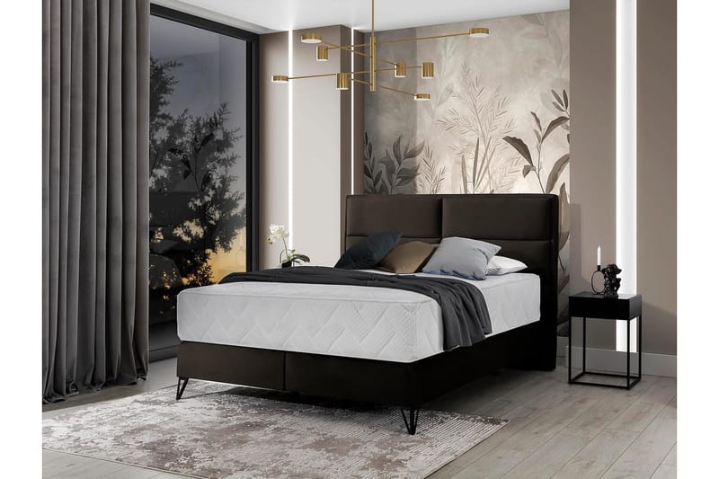 Kasyap Sängpaket Ramsäng 140x200 cm - Brun - Möbler - Säng - Komplett sängpaket