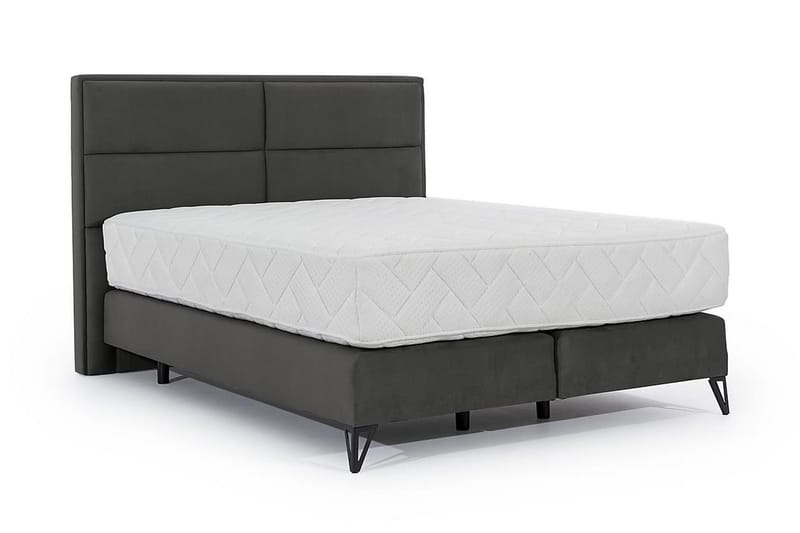 Kasyap Sängpaket Ramsäng 140x200 cm - Grå - Möbler - Säng - Komplett sängpaket