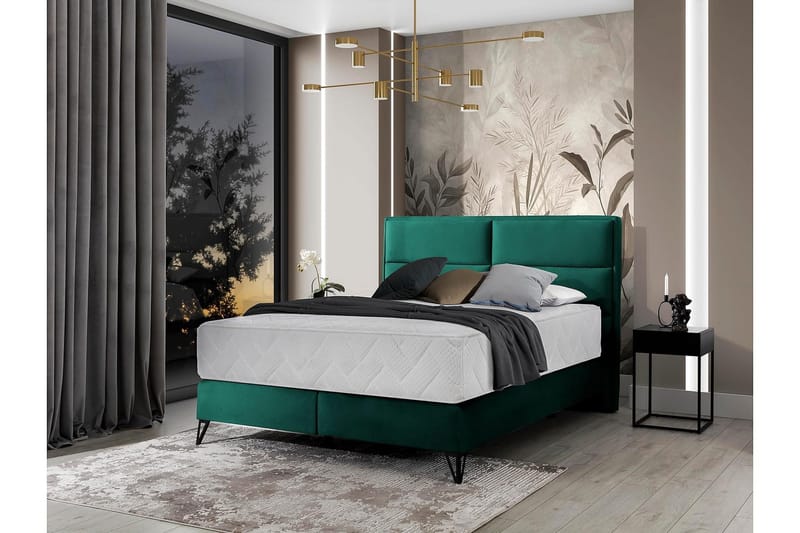 Kasyap Sängpaket Ramsäng 140x200 cm - Grön - Möbler - Säng - Komplett sängpaket