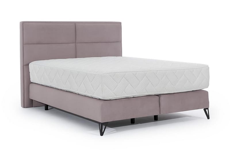 Kasyap Sängpaket Ramsäng 140x200 cm - Ljusrosa - Möbler - Säng - Komplett sängpaket