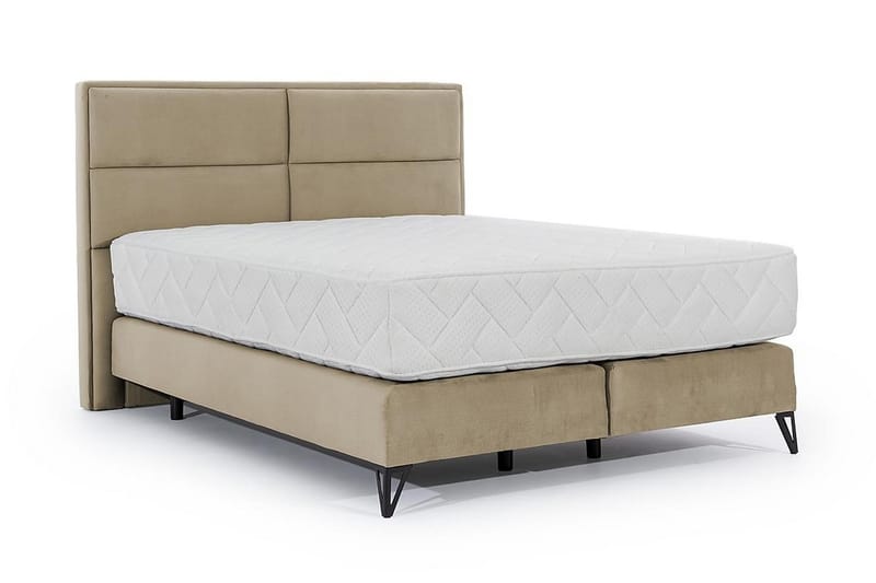 Kasyap Sängpaket Ramsäng 160x200 cm - Beige - Komplett sängpaket - Ramsäng