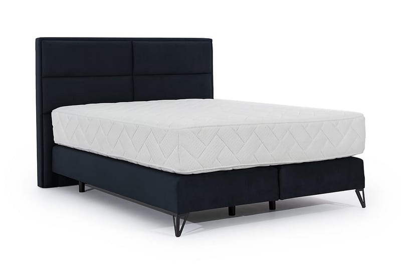 Kasyap Sängpaket Ramsäng 160x200 cm - Mörkblå - Komplett sängpaket - Ramsäng