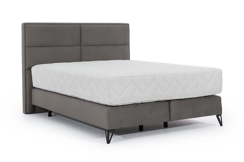 Kasyap Sängpaket Ramsäng 180x200 cm - Grå - Möbler - Säng - Komplett sängpaket