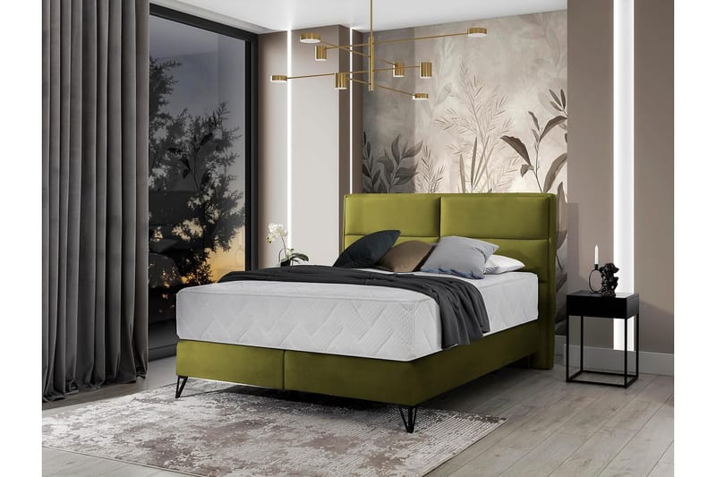 Kasyap Sängpaket Ramsäng 180x200 cm - Grön - Möbler - Säng - Komplett sängpaket