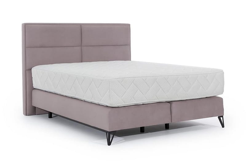 Kasyap Sängpaket Ramsäng 180x200 cm - Ljusrosa - Möbler - Säng - Komplett sängpaket