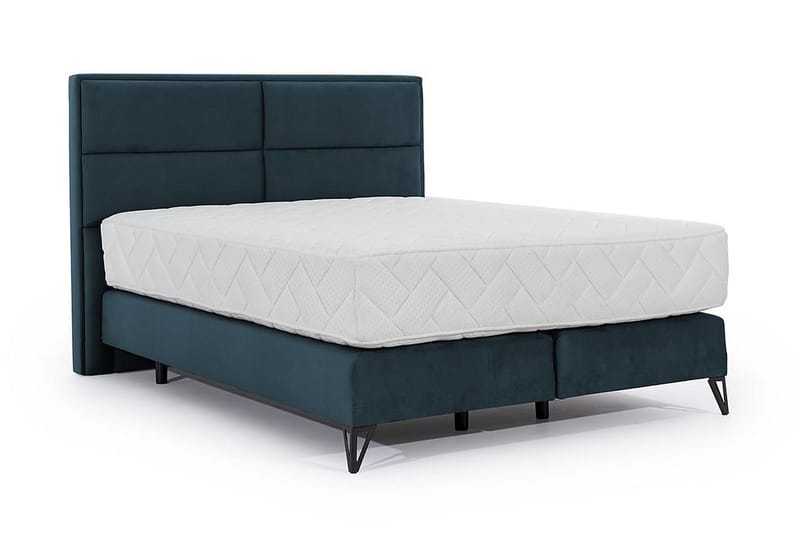 Kasyap Sängpaket Ramsäng 180x200 cm - Mörkblå - Möbler - Säng - Komplett sängpaket