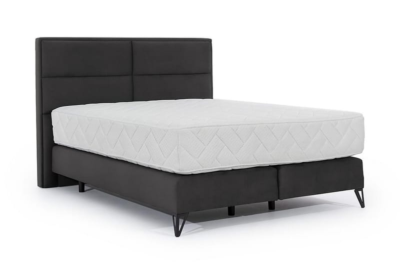 Kasyap Sängpaket Ramsäng 180x200 cm - Mörkgrå - Möbler - Säng - Komplett sängpaket
