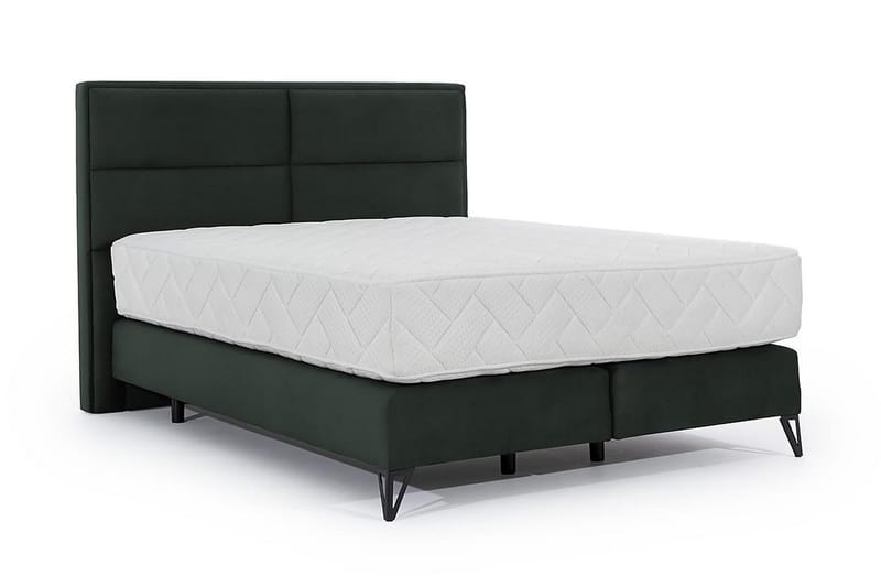 Kasyap Sängpaket Ramsäng 180x200 cm - Mörkgrön - Möbler - Säng - Komplett sängpaket